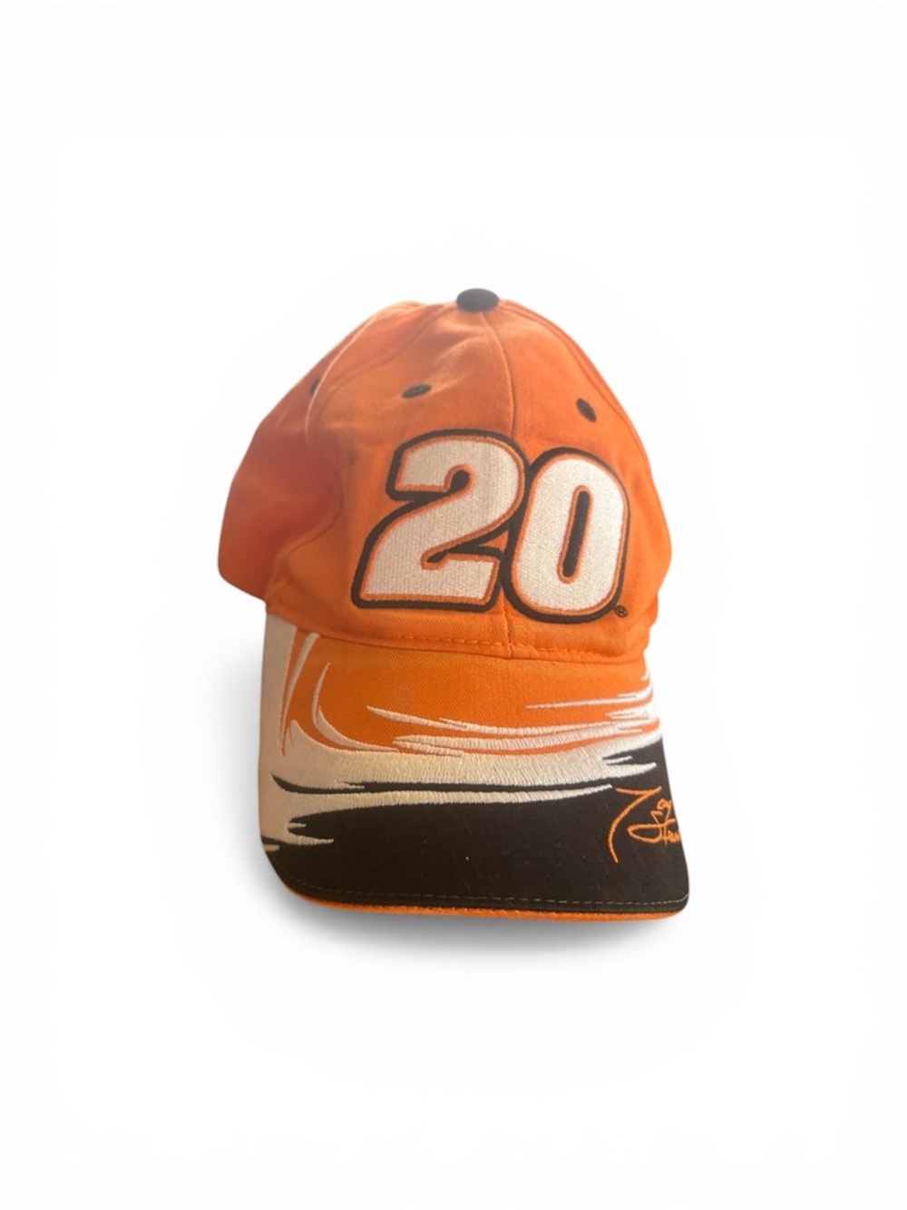 Tony Stewart NASCAR Hat Adult Orange #20 Winners Circle Joe Gibbs Racing Cap